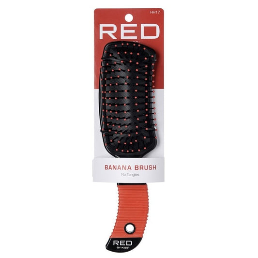 Kiss Red Brush Banana No Tangles (1PC)