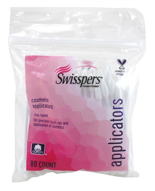 Swisspers Cotton Swabs 80 Count Cosmetic Applicators