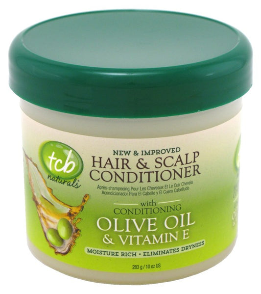 Tcb Naturals Conditioner H&S Olive Oil & Vit-E Jar 10oz