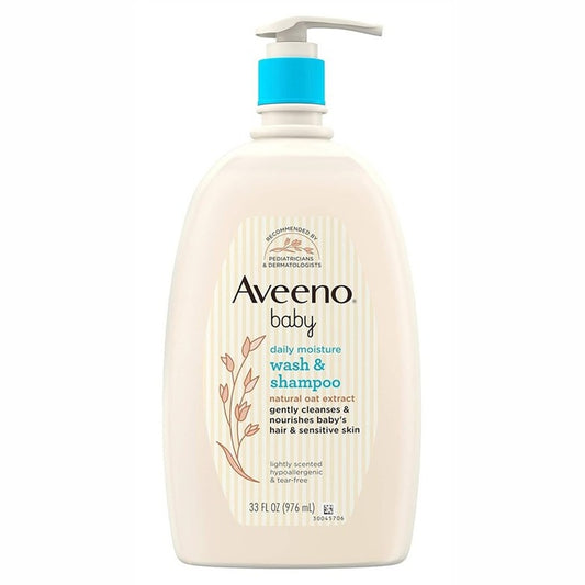Aveeno Baby Wash & Shampoo Daily Moisture 33oz Oat Extrct