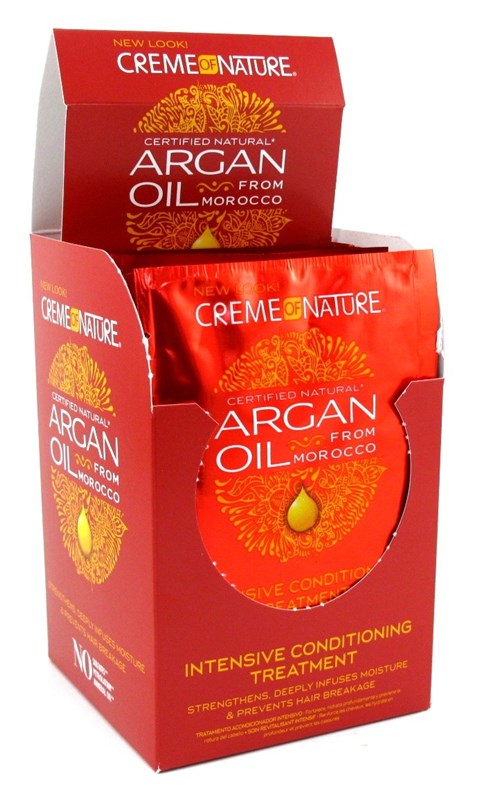 Creme Of Nature Packettes Argan Oil Treat 1.75oz(12in)