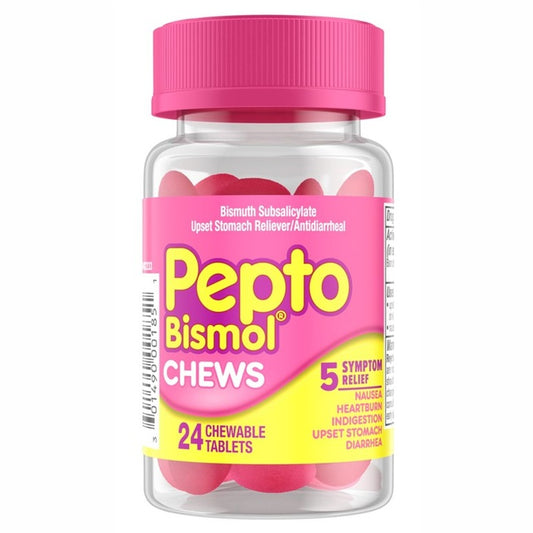 Pepto Bismol Chews 24 Chewable Tablets