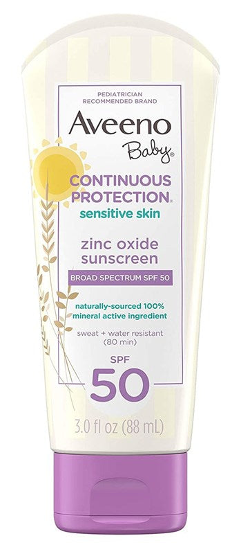 Aveeno Baby Spf#50 Continuous Protect Lotion Sensitive 3oz