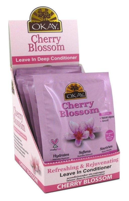 Okay Leave-In Deep Cond Pks Cherry Blossom (12in)