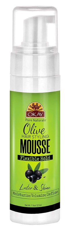 Okay Mousse Flexible Hold Olive Luster And Shine 7.5oz