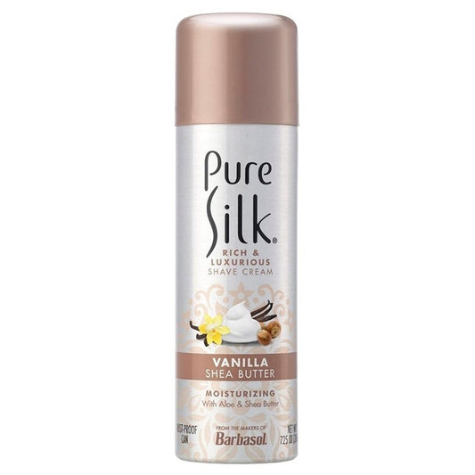 Pure Silk Shave Cream Vanilla And Shea Butter 7.25oz