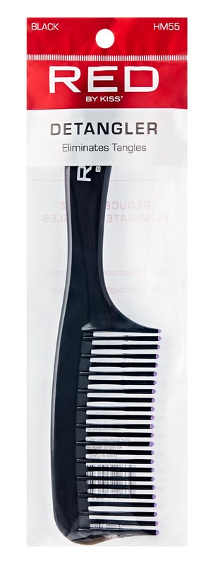 Kiss Red Comb Detangler Black (12in)