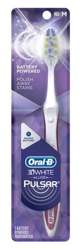 Oral-B Toothbrush Pulsar Medium 3D White (Battery)