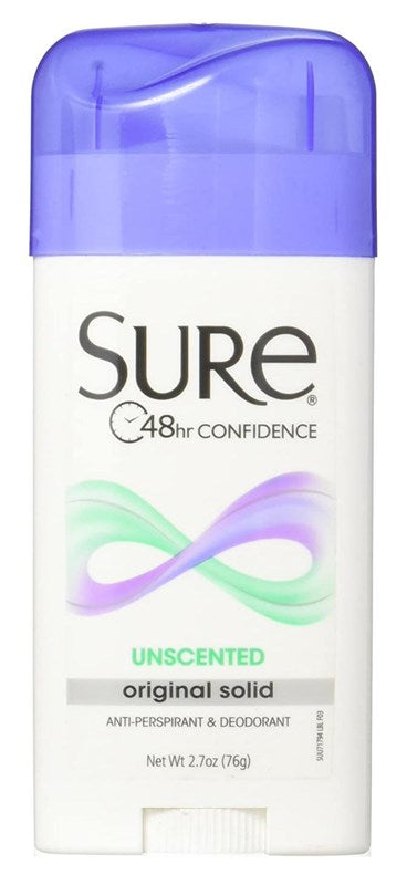 Sure Deodorant 2.7oz Original Solid Unscented