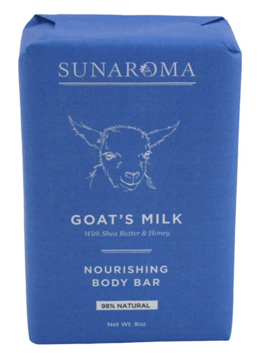 Sunaroma Soap Bar Goats Milk Shea Butter + Honey 8oz