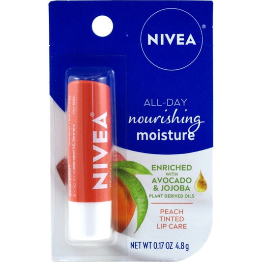 Nivea Lip Care Peach Tinted 0.17oz Carded (1PC)