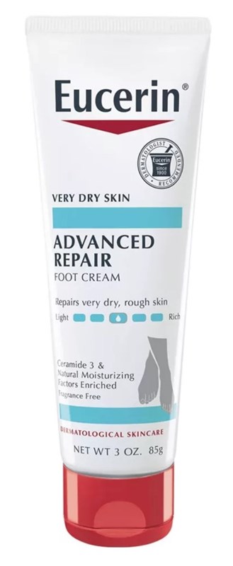 Eucerin Cream Advanced Repair Foot 3oz Tube