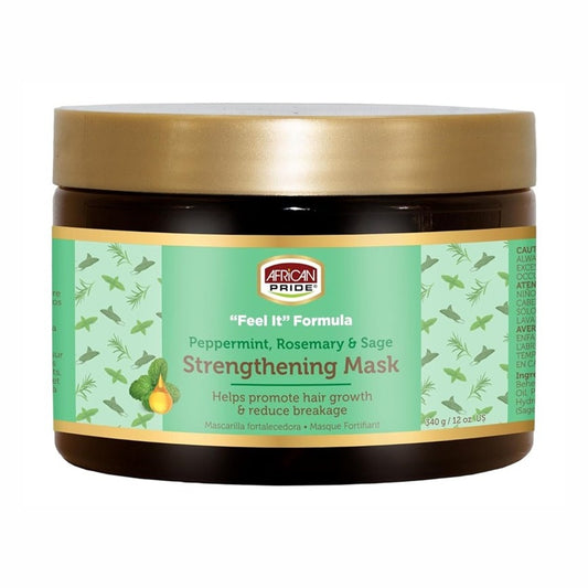 African Pride Feel It Formula Strengthening Mask 12oz Jar