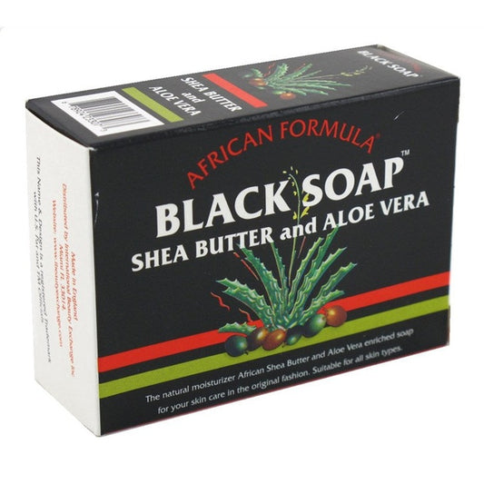 African Formula Black Soap 3.5oz Shea Butter & Aloe Vera