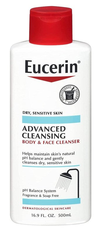 Eucerin Advanced Cleansing Body & Face Cleanser 16.9oz