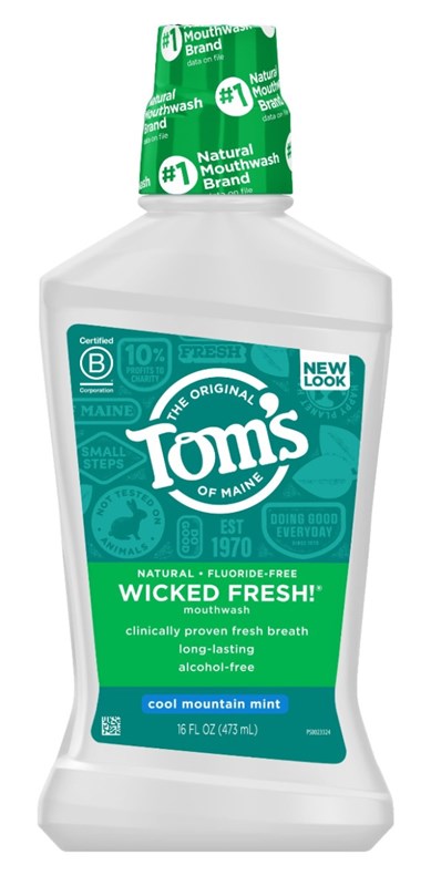 Toms Nat Mouthwash Fluoride -Free Cool Mountain Mint 16oz